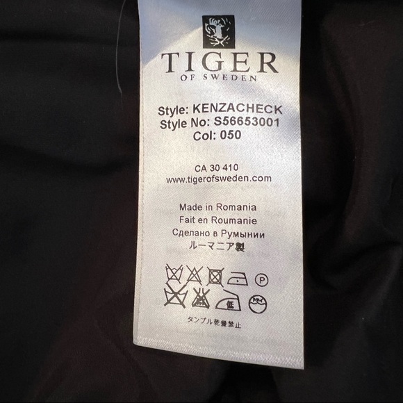 TIGER OF SWEDEN mohair blend checkered bomber - Picture 8 of 10